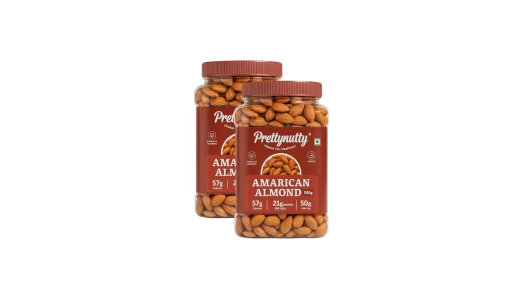 Almonds 1kg Lowest Price Online – PrettyNutty Premium American Almonds Pack