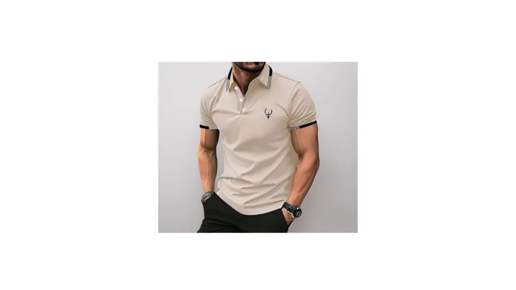 Lymio Polo T Shirt for Men Trendy Collar Tee Pack