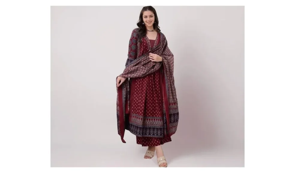 KLOSIA Best Anarkali Kurta Set with Dupatta for Elegant Women