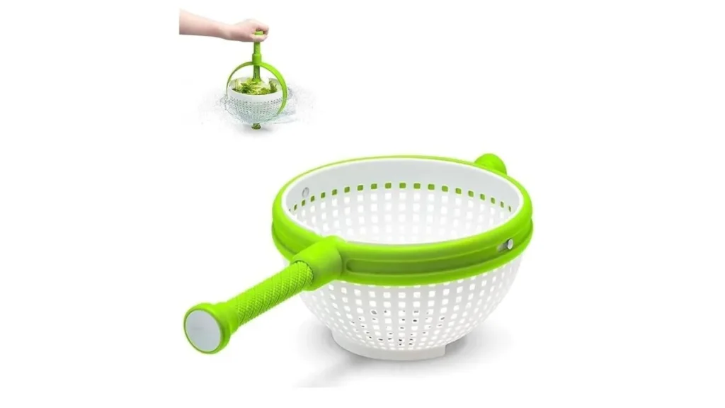 Premium Vegetable Strainer Plastic Salad Spinner Collapsible Colander Kitchen Drainer