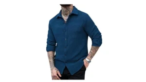 GRECIILOOKS Casual Shirt for Mens: Stylish Textured Look for Every Occasion